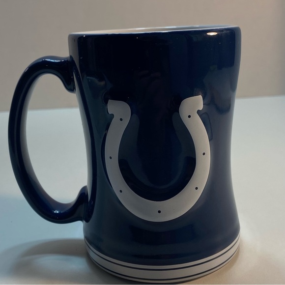Indianapolis Colts NFL 14oz Coffee‎ Tea Cup Mug Sculpted Relief Boetler Brands - Picture 3 of 8